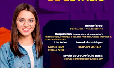 Oportunidade de estágio
