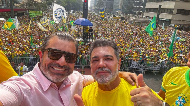 João Pinheiro Representa Marília ao Lado de Jair Bolsonaro em Manifestação de 7 de Setembro na Avenida Paulista