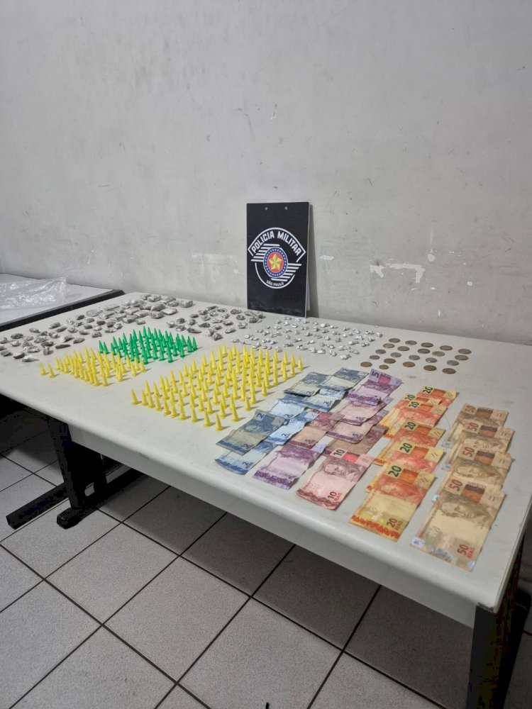 PM apreende drogas e dinheiro durante patrulhamento na zona sul de Marília