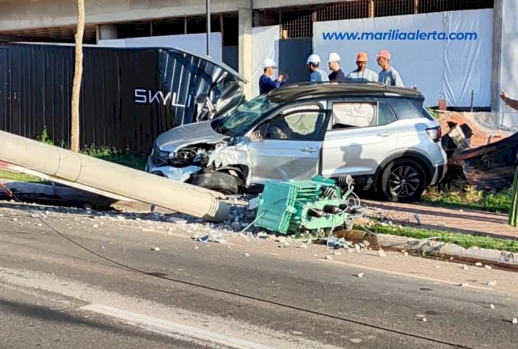 Acidente na Avenida Cascata pode interromper abastecimento de água